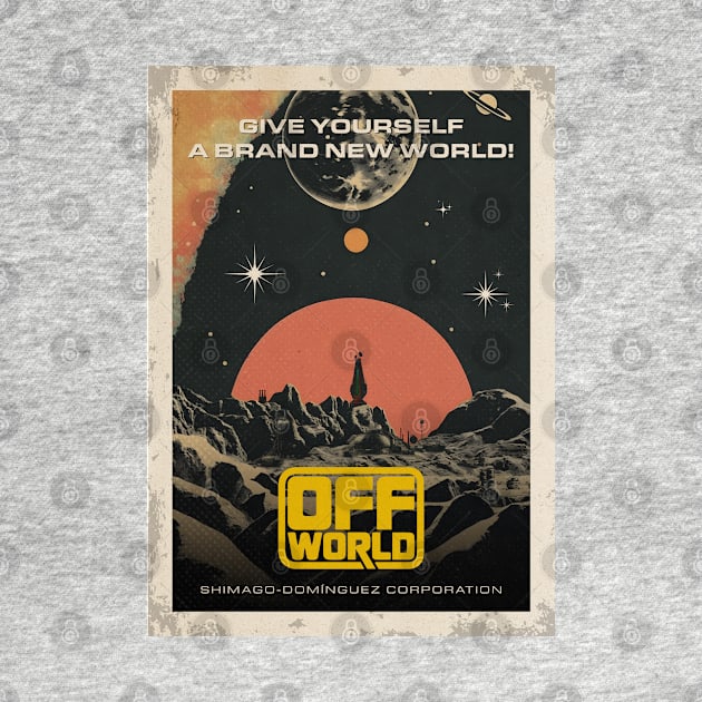 Off-world Ad. Blade Runner — Vintage space poster by Synthwave1950